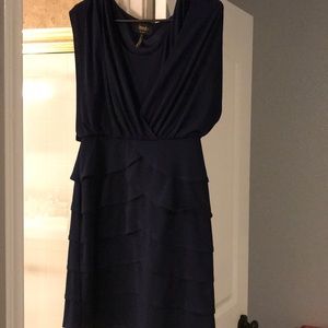 Laundry dress size 8 navy blue, with fitted waist